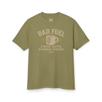 Load image into Gallery viewer, Dad Fuel Coffee T-Shirt | Heavyweight Dad Tee
