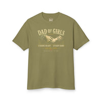 Load image into Gallery viewer, Dad of Girls Strong Heart T-Shirt | Heavyweight Dad Tee
