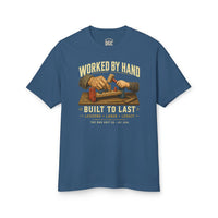 Load image into Gallery viewer, Worked by Hand Built to Last Dad T-Shirt | Heavyweight Workwear Tee
