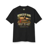 Load image into Gallery viewer, Worked by Hand Built to Last Dad T-Shirt | Heavyweight Workwear Tee
