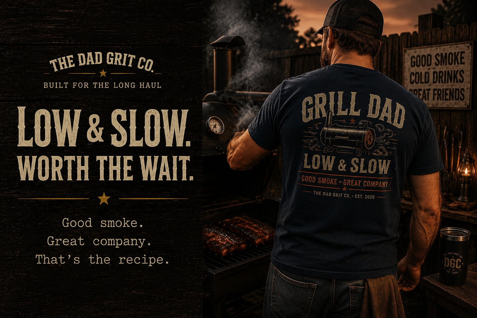 Grill Dad collection banner — Low and Slow, Worth the Wait